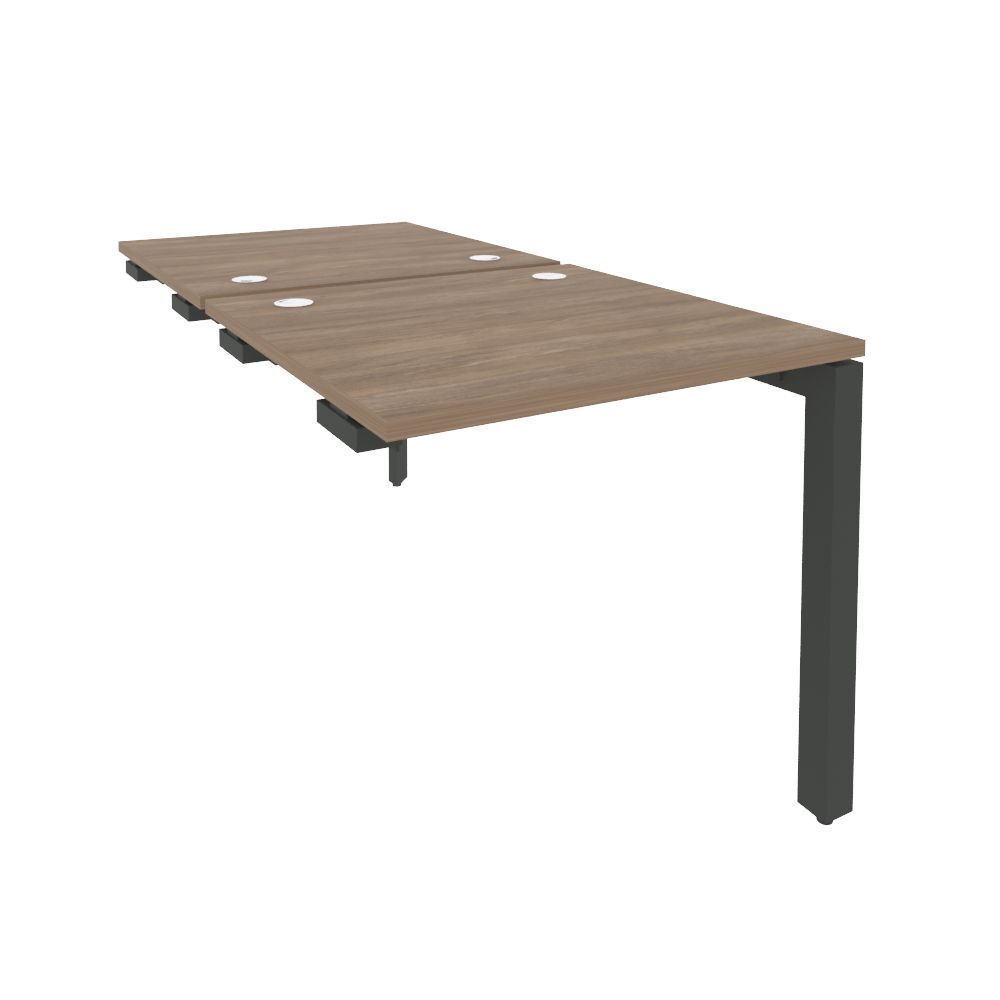 Стол-приставка двойной на П-образном м/к к опорным элем.