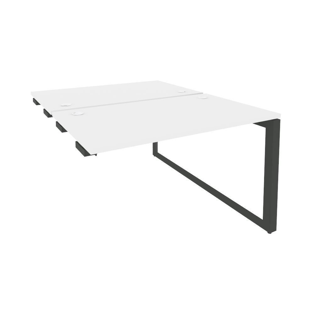 Стол-приставка двойной на О-образном м/к к опорным элементам