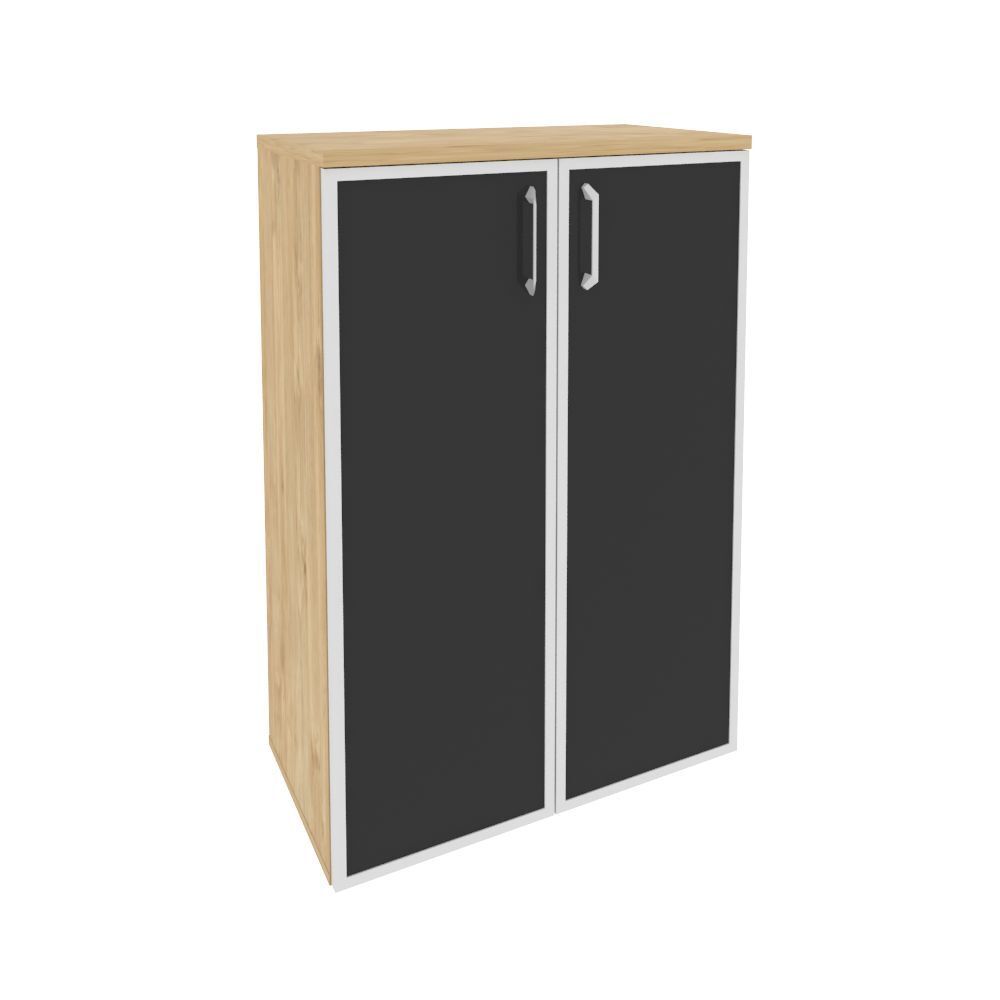 Шкаф высокий широкий (стекло черное)