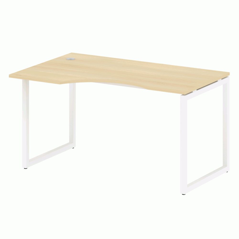 Стол криволинейный левый на О-образном м/к