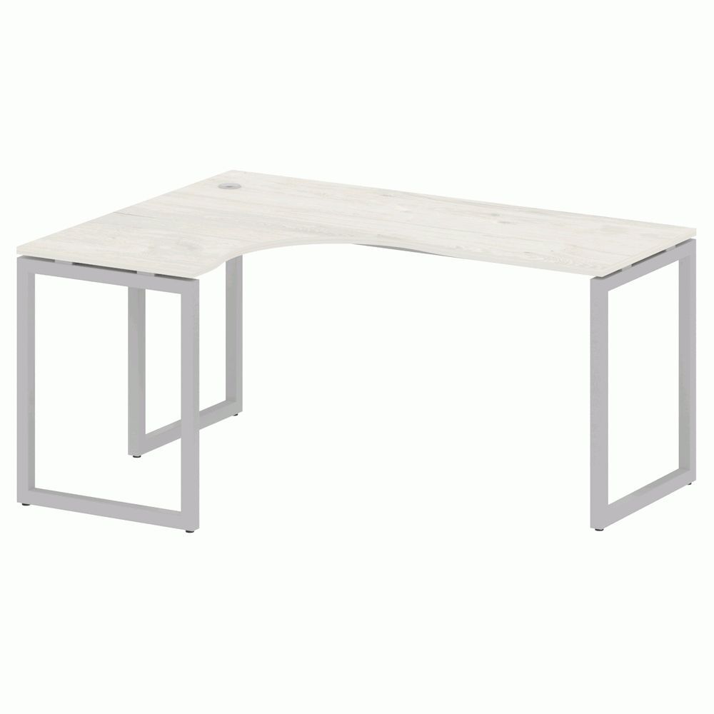 Стол криволинейный левый на О-образном м/к