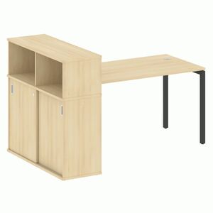 Стол письменный с шкафом-купе на П-образном м/к