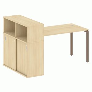 Стол письменный с шкафом-купе на П-образном м/к