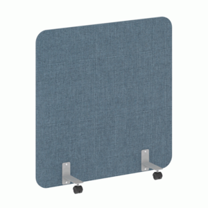 Перегородка на металлических опорах, на роликах