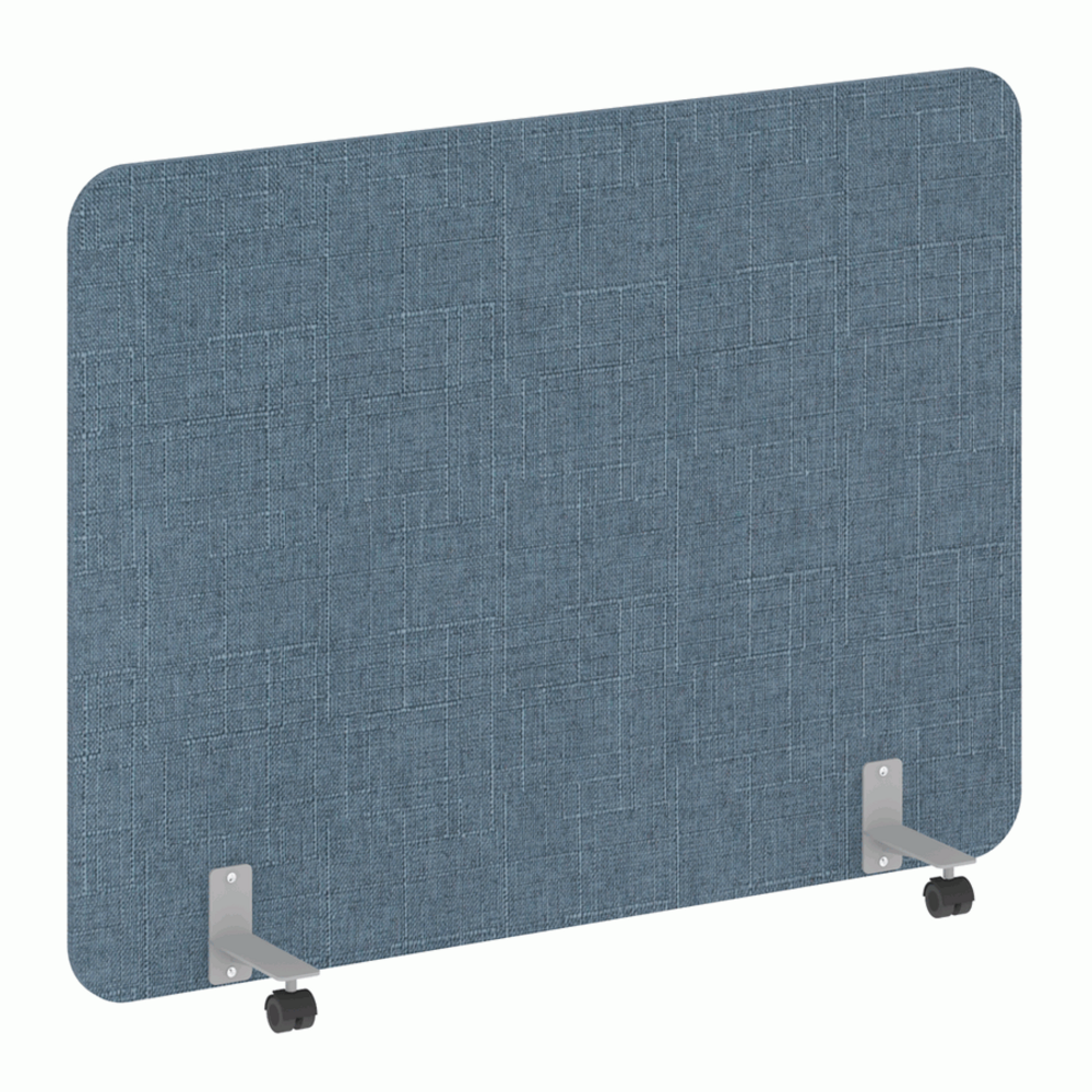 Перегородка на металлических опорах, на роликах