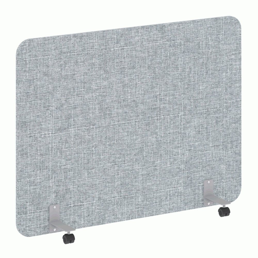 Перегородка на металлических опорах, на роликах