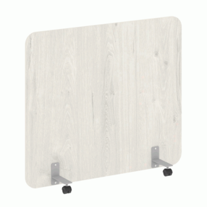 Перегородка на металлических опорах, на роликах