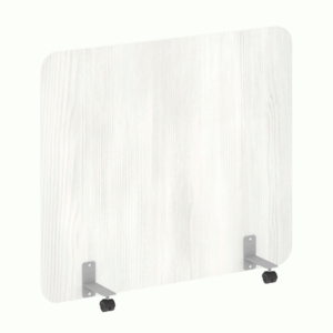 Перегородка на металлических опорах, на роликах