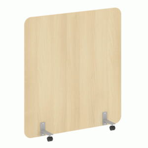 Перегородка на металлических опорах, на роликах