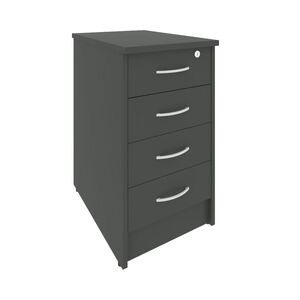 Тумба приставная с фолдингом (4 ящика, с замком)