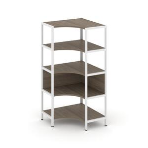Односекционный угловой стеллаж четырехярусный