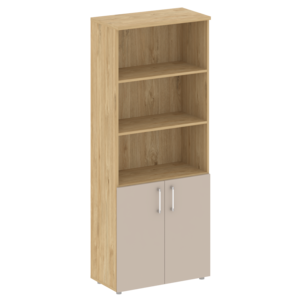 Шкаф высокий широкий (2 низких фасада ЛДСП)