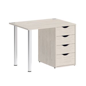 Стол письменный (опоры хром)