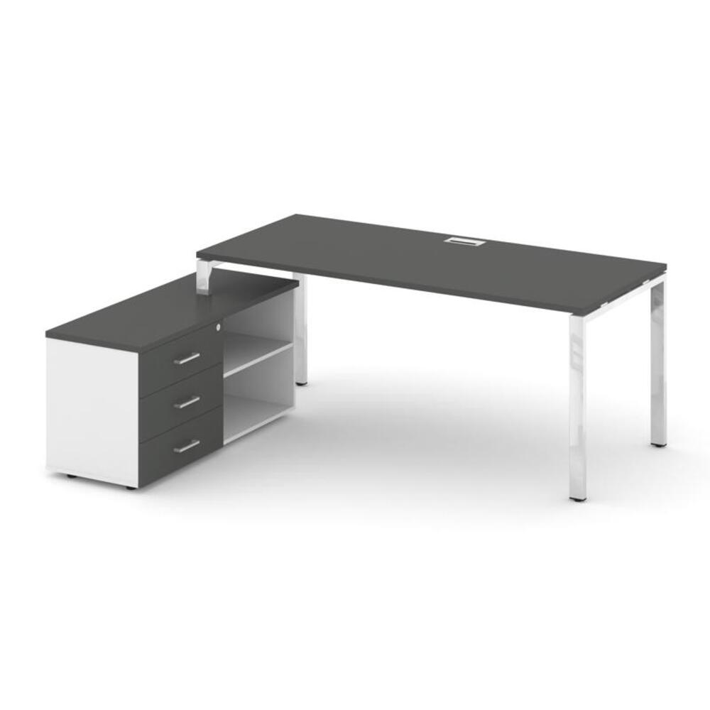 Style Project Direct Lux Стол письменный с греденцией левой