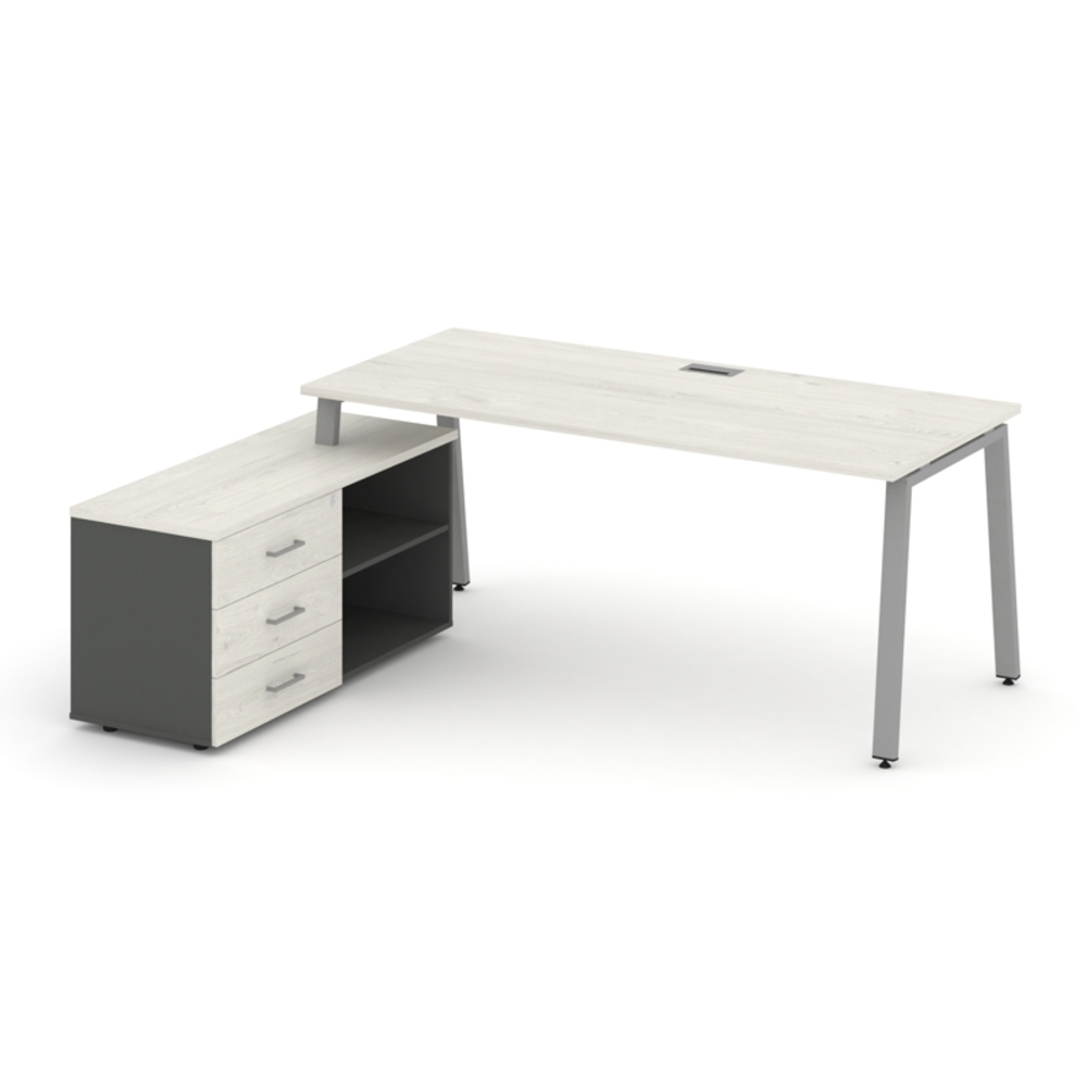 Style Project Direct Стол письменный с греденцией левой