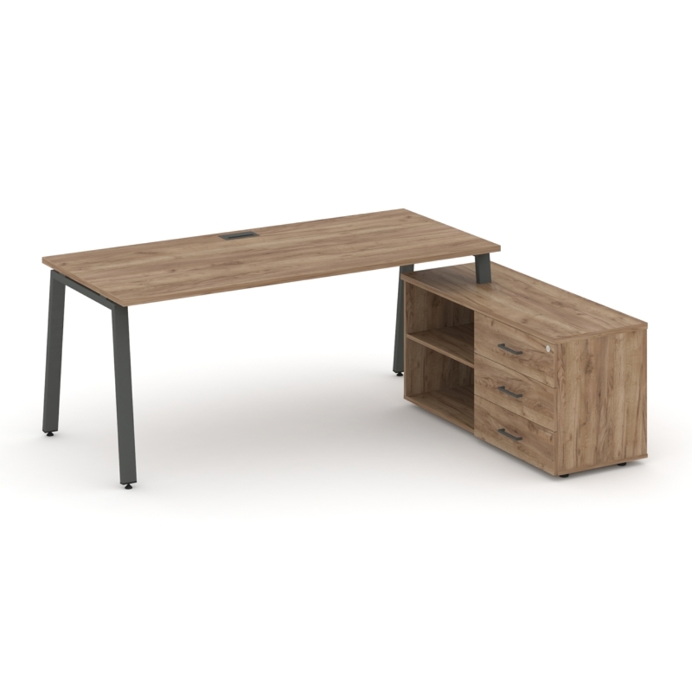 Style Project Direct Стол письменный с греденцией правой