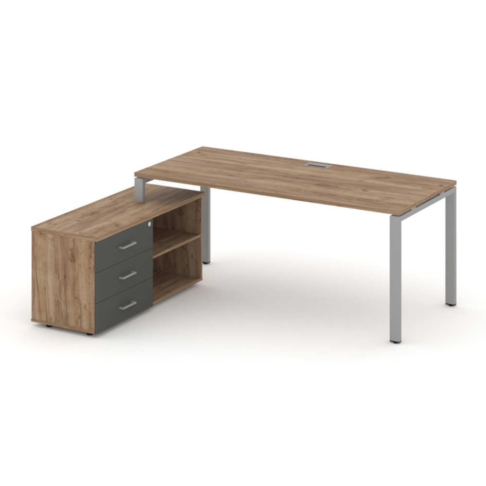 Style Project Direct Стол письменный с греденцией левой