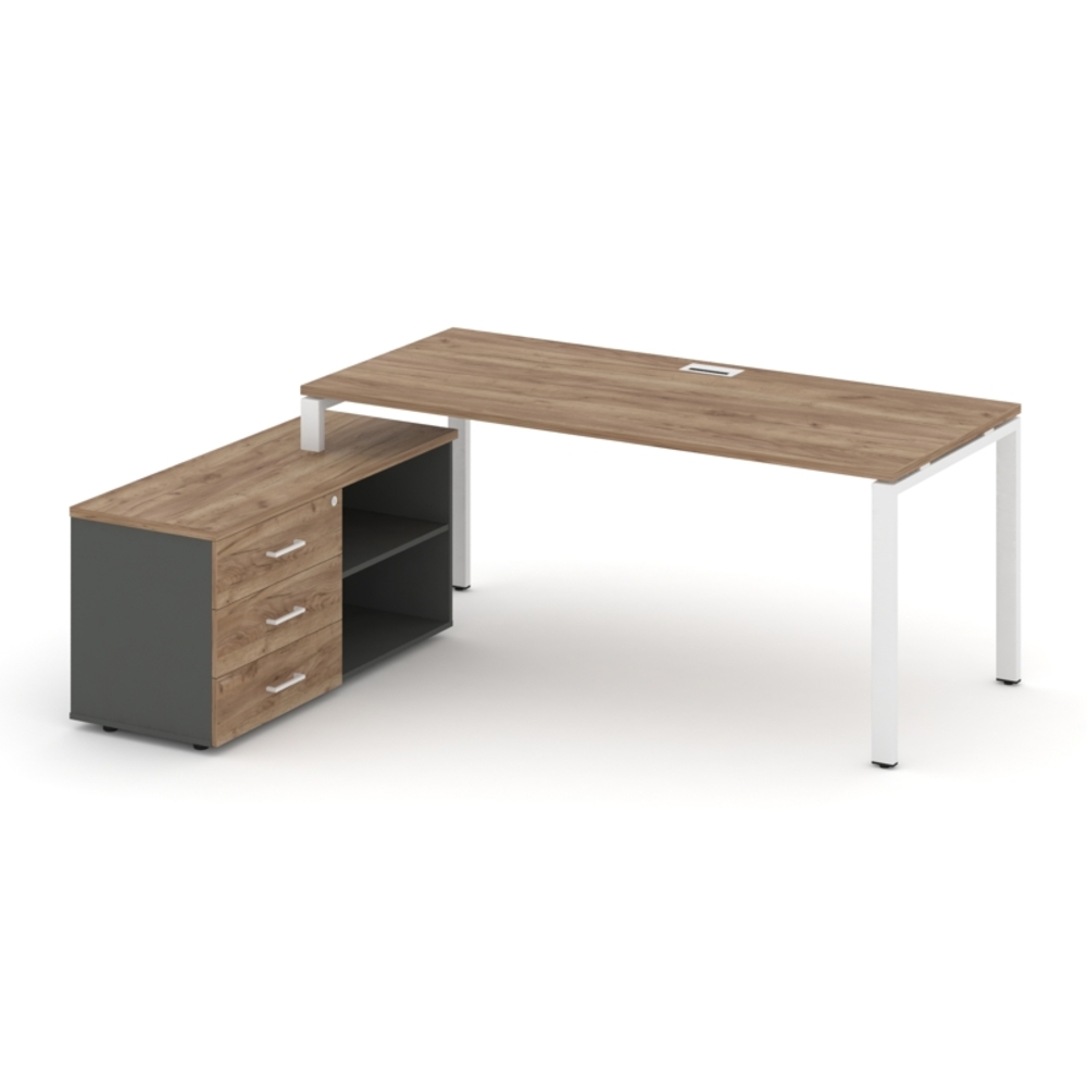 Style Project Direct Стол письменный с греденцией левой