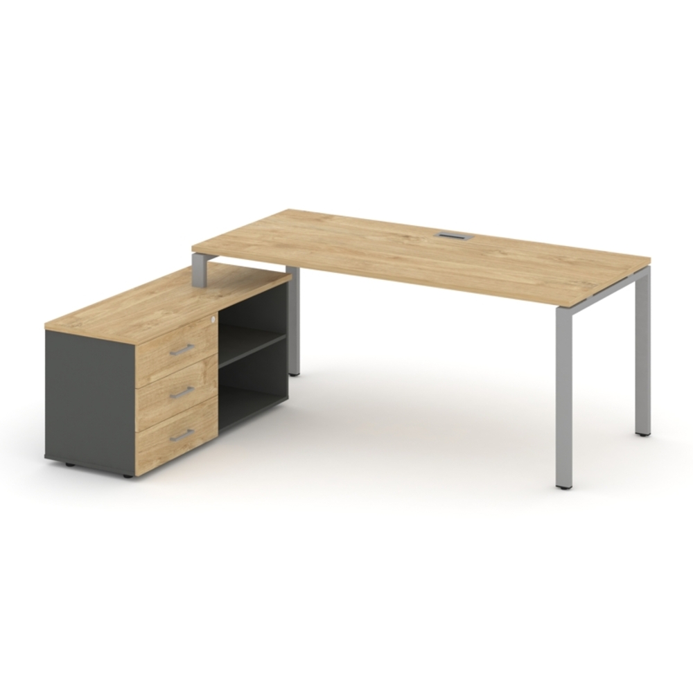 Style Project Direct Стол письменный с греденцией левой