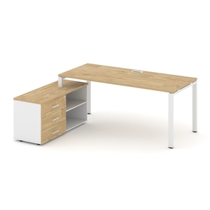 Style Project Direct Стол письменный с греденцией левой