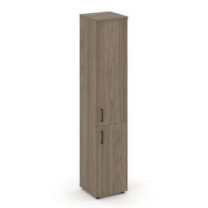 Шкаф высокий узкий правый (1 низкий фасад ЛДСП + 1 средний фасад ЛДСП)