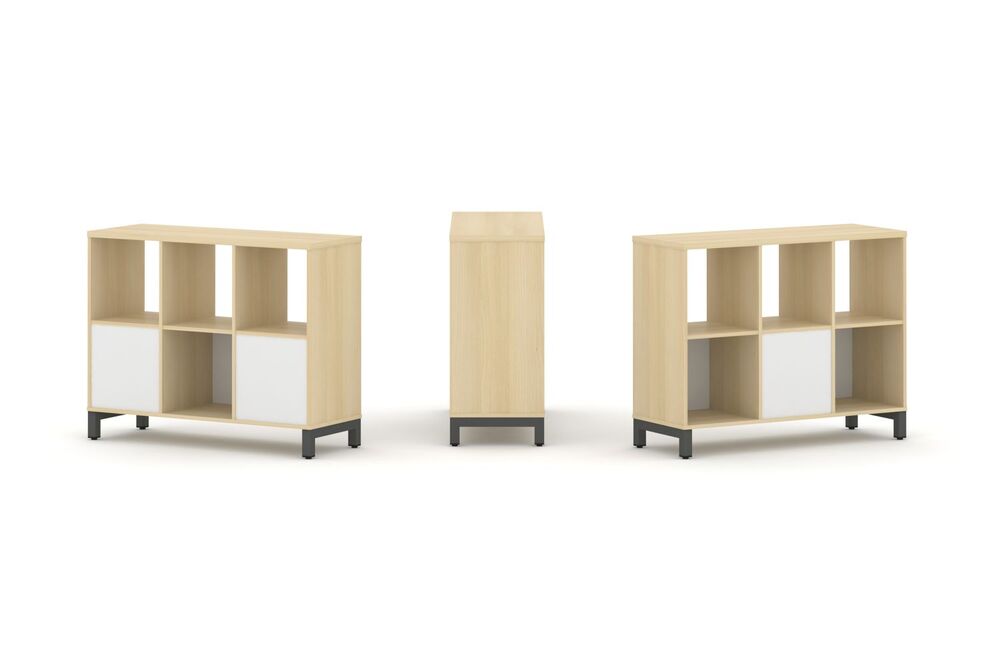 Набор стеллажа двухстороннего, 2 яруса