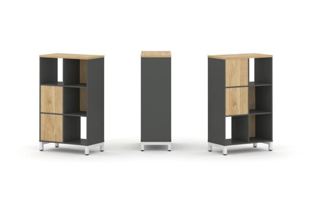 Набор стеллажа двухстороннего, 3 яруса