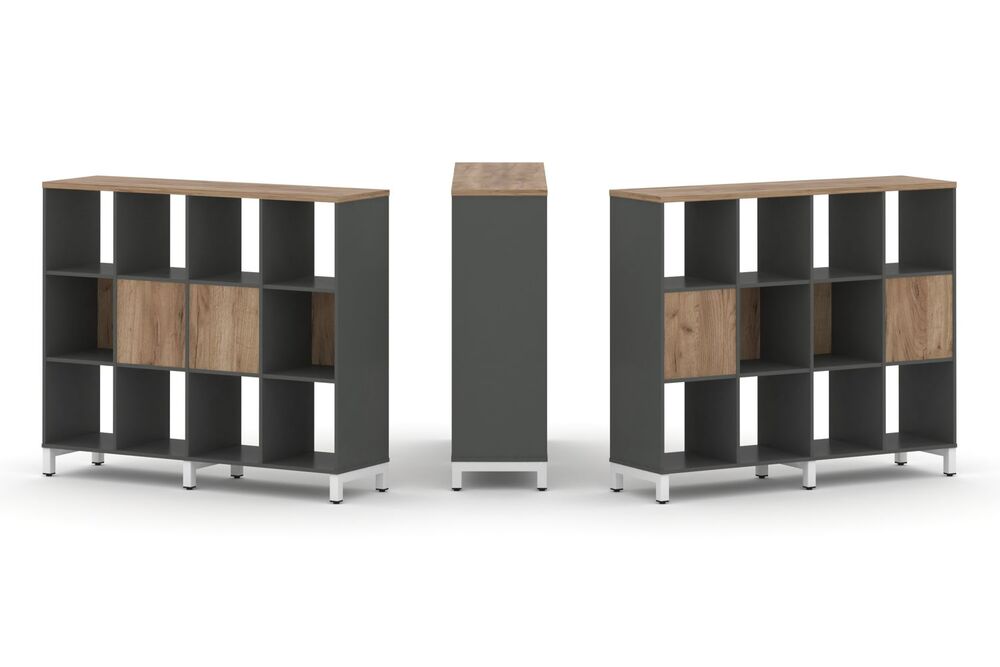 Набор стеллажа двухстороннего, 3 яруса