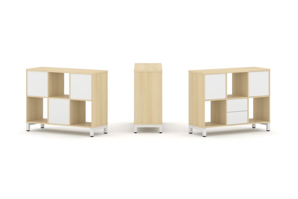 Набор стеллажа одностороннего, 2 яруса