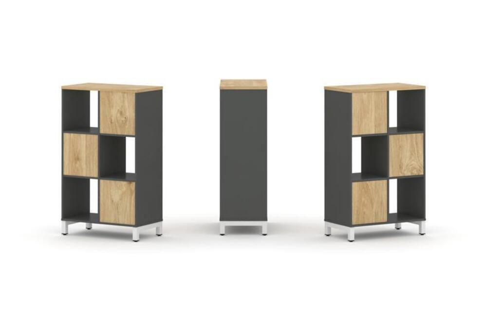 Набор стеллажа одностороннего, 3 яруса