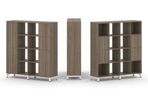 Набор стеллажа одностороннего, 4 яруса