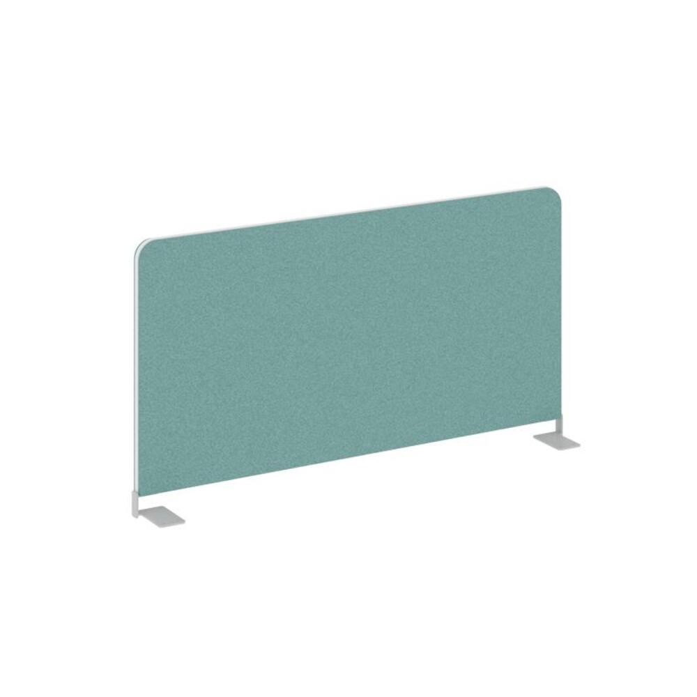 Настольный экран боковой (тканевый с алюминиевым кантом двойной)