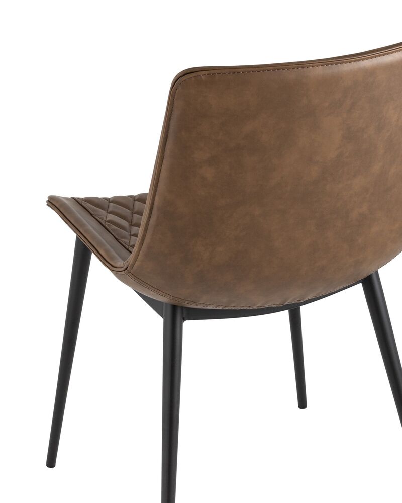 Стул TEXAS экокожа коричневый 2 шт.