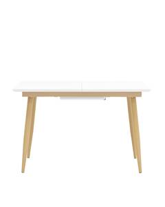 Стол обеденный Стокгольм раскладной 120-160*80 белый