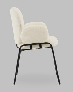 Стул с подлокотниками букле