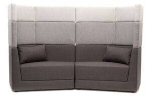 Модульный диван двухместный h.1380 с высокой спинкой