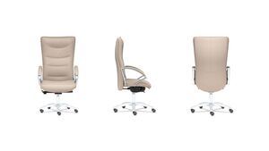 Кресло с высокой спинкой на крестовине