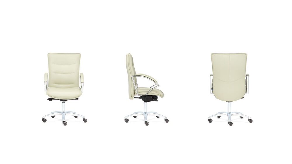 Кресло со средней спинкой на крестовине