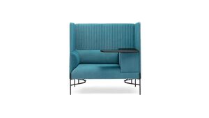 Диван одноместный с высокой спинкой со столиком справа