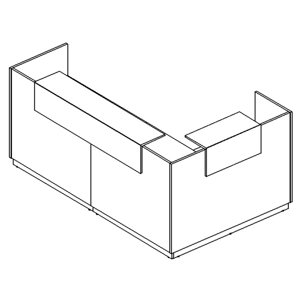 Стойка ресепшен угловая левая
