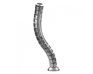 Кабель-канал вертикальный овальный, серый