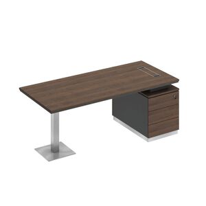 Стол на опорной тумбе для руководителя
