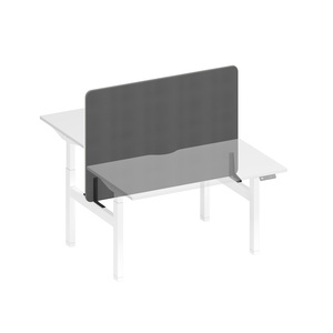 Экран настольный фронтальный тканевый с кабель-каналом