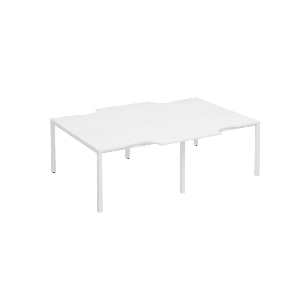 Рабочая станция эргономичные столы на каркасе КФ (4х120)