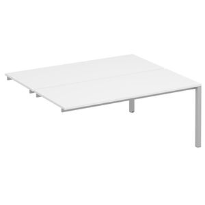 Секция стола рабочей станции на металлокаркасе КФ (2х180)