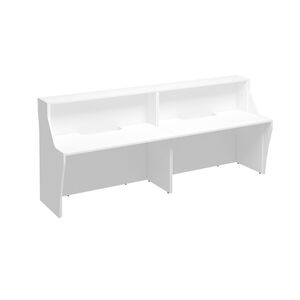 Стойка ресепшен прямая с вырезом