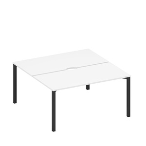 Рабочая станция на металлокаркасе, столешницы с вырезом (2*160)