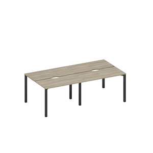 Рабочая станция на металлокаркасе, столешницы с вырезом (4*120)