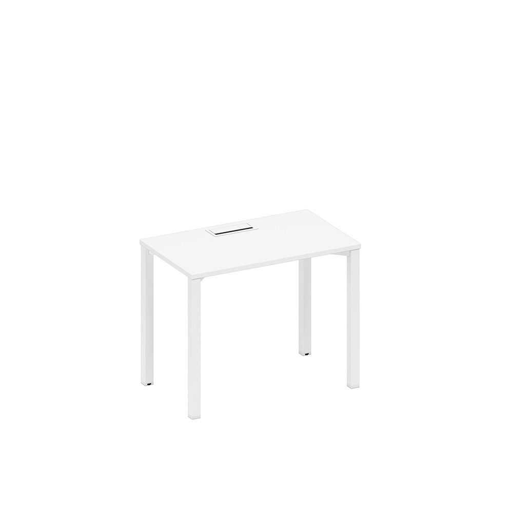 Стол письменный на металлокаркасе, столешница с заглушкой